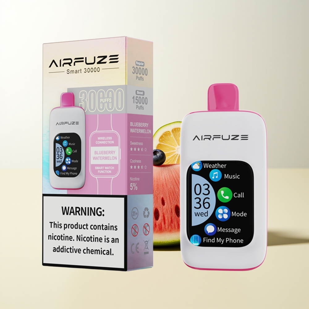 Serbia Wholesale AirFuze Smart 30000 Puffs Borovnica Lubenica Touch Screen Type-C 900mAh