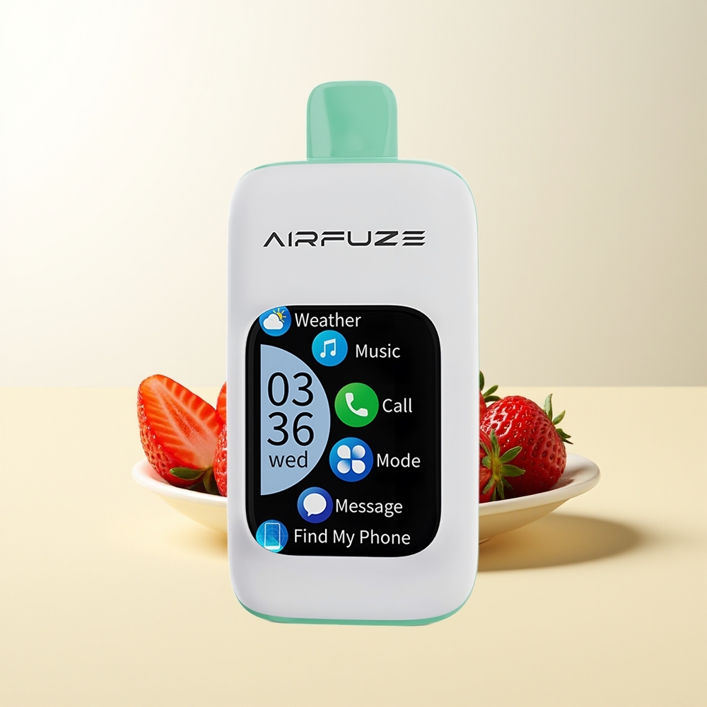 Serbia Wholesale AirFuze Smart 30000 Puffs Jagoda Letnje Vreme 5% Nikotina 900mAh Type-C 2.01'' TFT