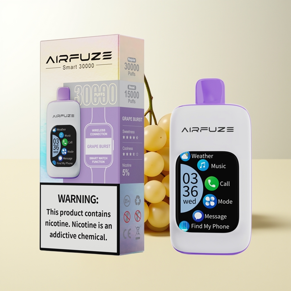 Serbia Wholesale AirFuze Smart 30000 Pufova Grožđe Eksplozija 900mAh Type-C TFT