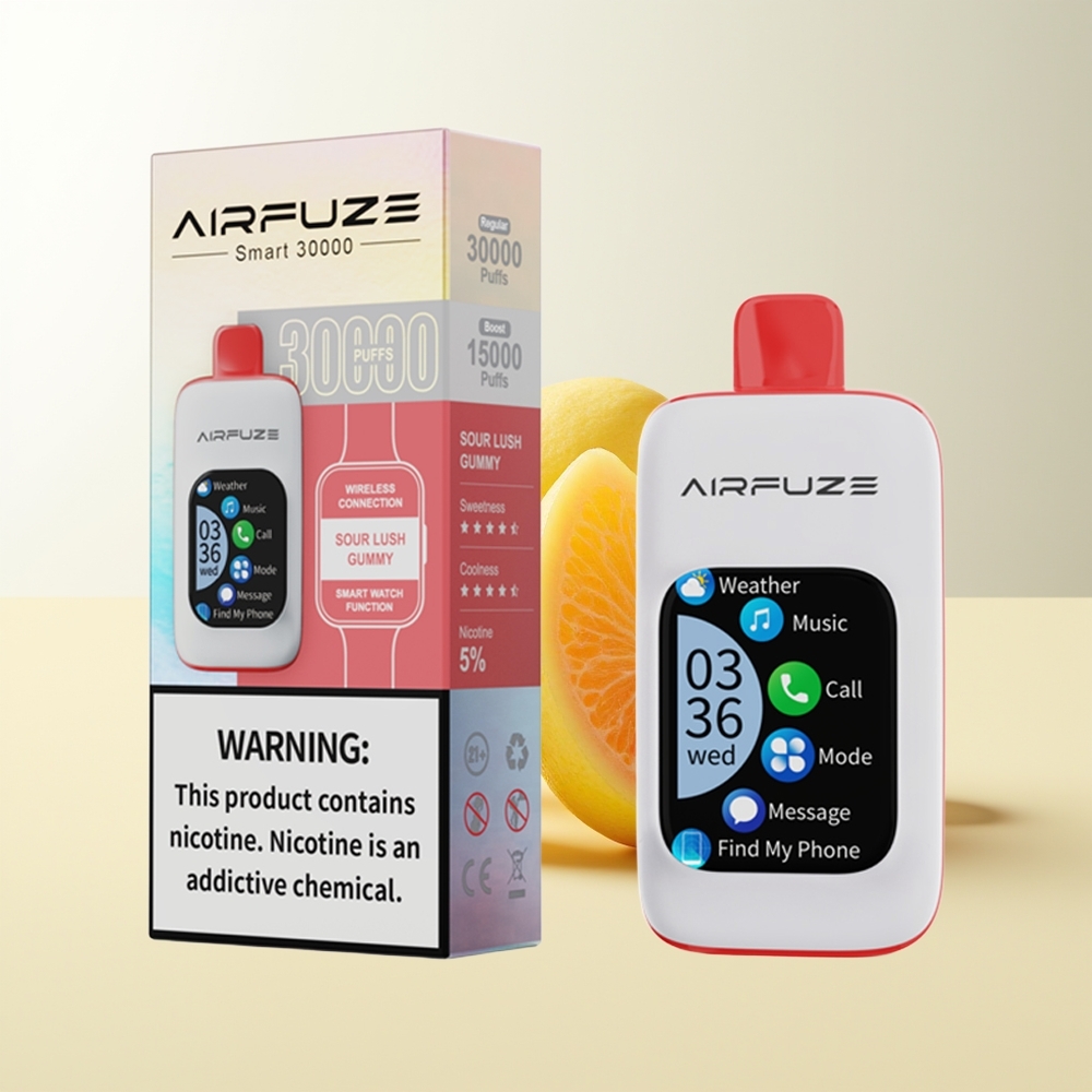 Serbia Wholesale AirFuze Smart 30000 Pufova Kisela Sočna Guma 5% Nikotina 900mAh