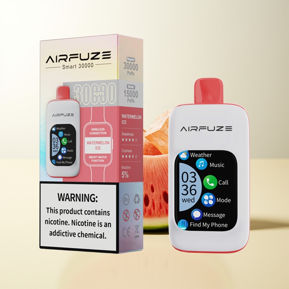 Serbia Wholesale AirFuze Smart 30000 Pufova Lubenica Led TFT ekran Type-C punjenje 900mAh baterija