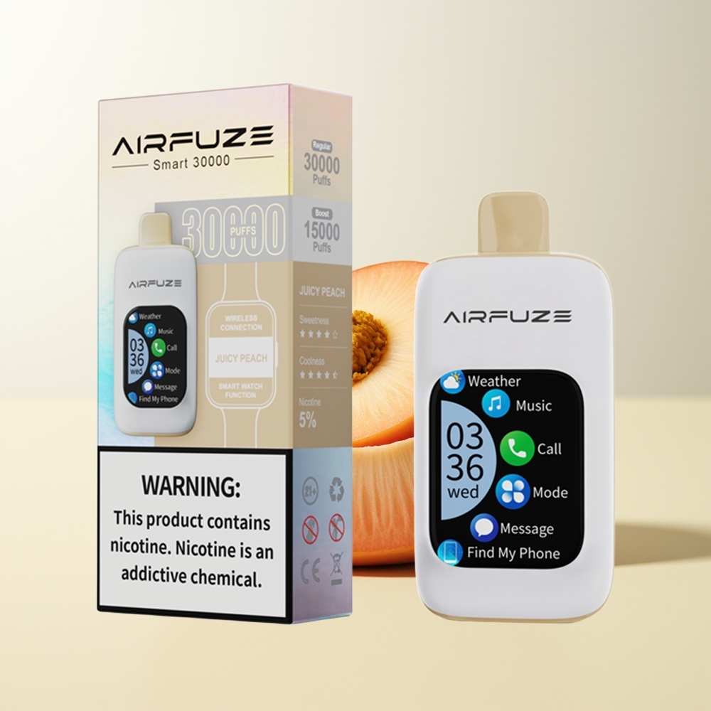 Serbia Wholesale AirFuze Smart 30000 Pusti Sočna Breskva 900mAh Type-C TFT