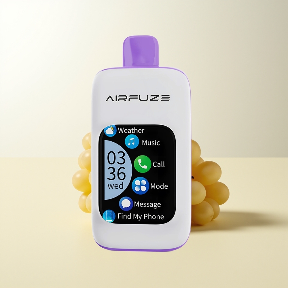 Serbia Wholesale AirFuze Smart Pro 40000 Pufova Grožđe Eksplozija 900mAh Bežični Punjivi 20ml 2% 5% Nikotin 3 Režima Dodirni Ekran Mobilna Integracija
