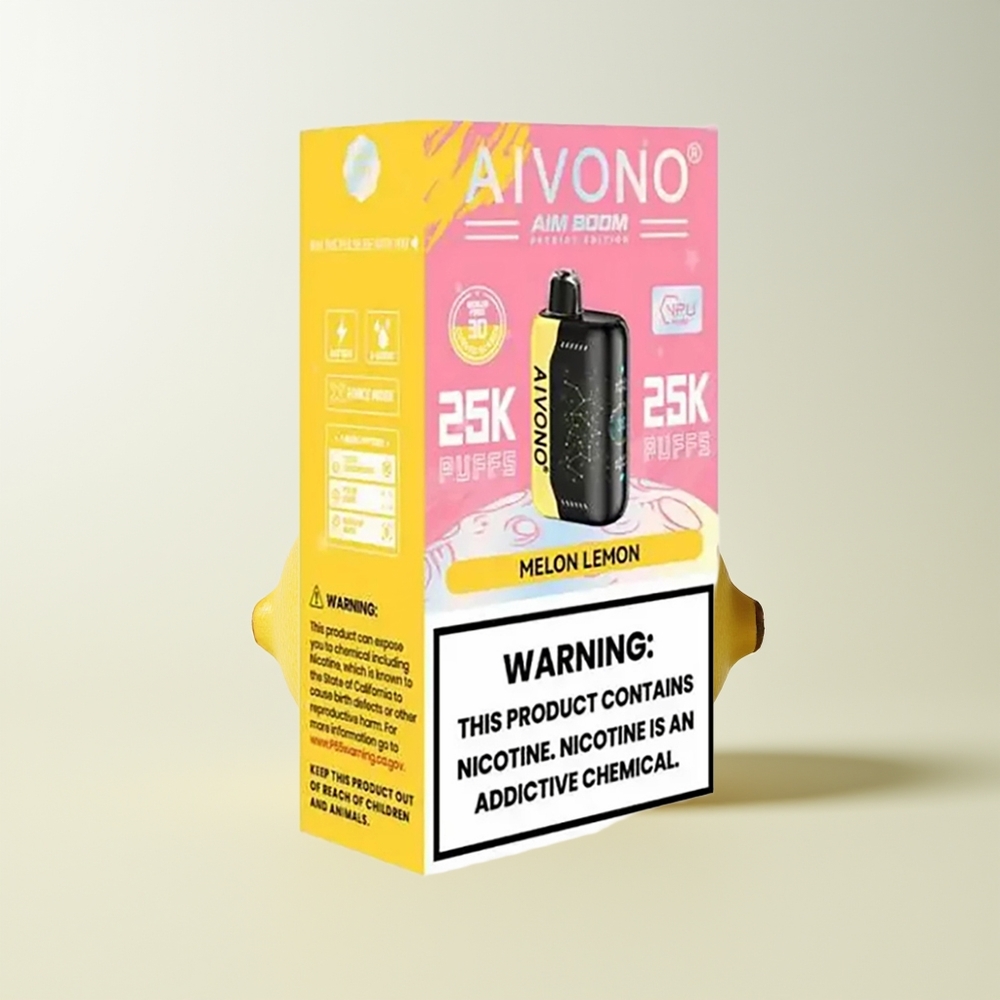 Serbia Wholesale Aivono Aim Boom 25000 Puffs Dinja Limun 0% 2% 3% 5% 28ml 650mAh Type-C