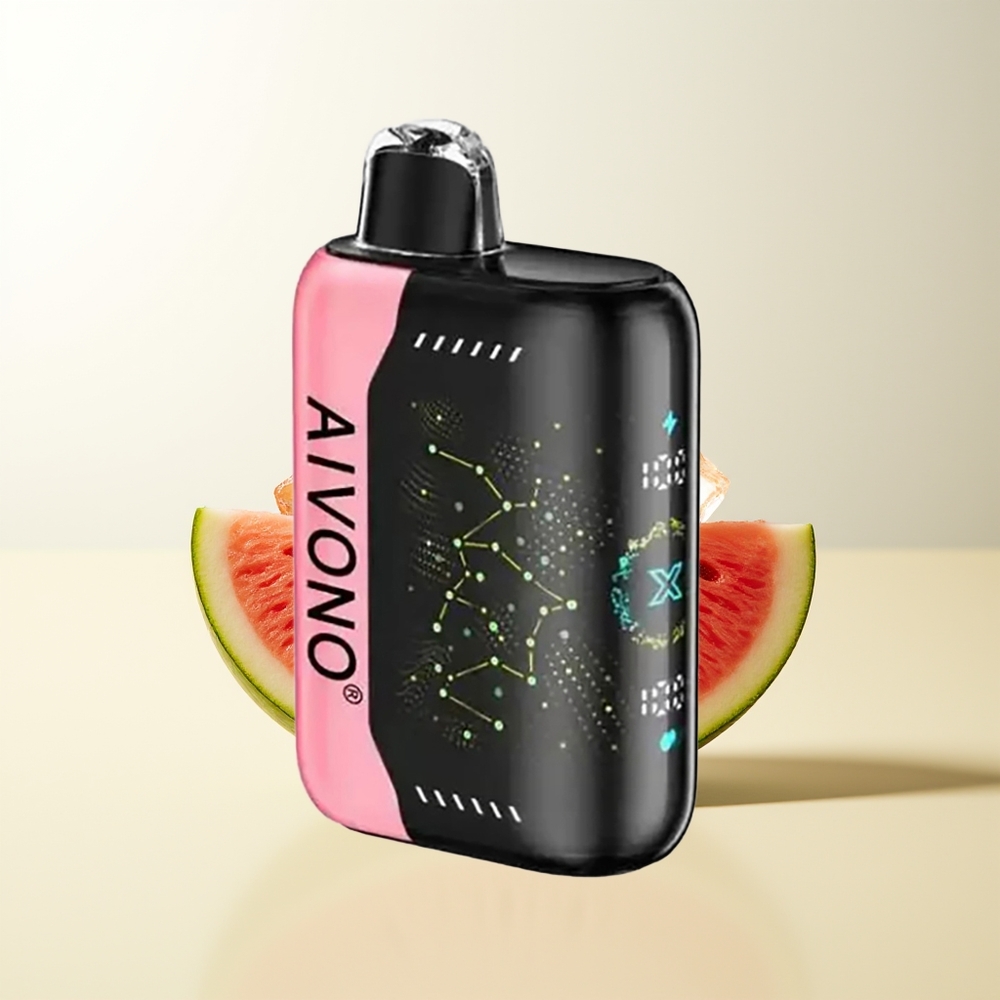 Serbia Wholesale Aivono Aim Boom 25000 Puffs Lubenica Led 0% 2% 3% 5% Nicotine 28ml 650mAh 1.2ohm Type-C 90g