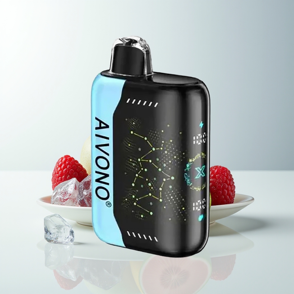 Serbia Wholesale Aivono Aim Boom 25000 Puffs Plavi Malina Led 0% 2% 3% 5% Nikotin 28ml 650mAh 1.2 ohm Mesh Type-C 90g