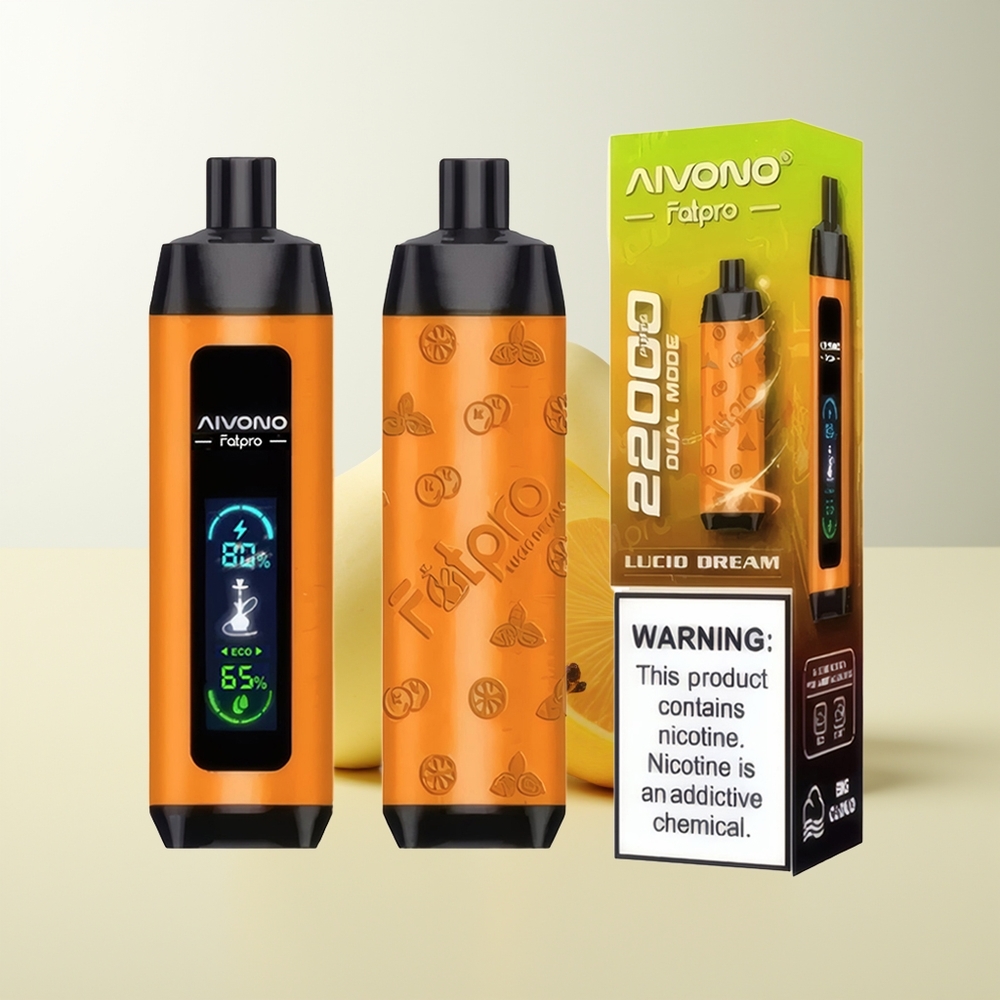 Serbia Wholesale Aivono Aim Fatpro 22000 Puffs Lucidno Sanjanje 28ml 5% Nicotine 600mah Rechargeable 0.6 ohm Mesh Coil Dual Modes
