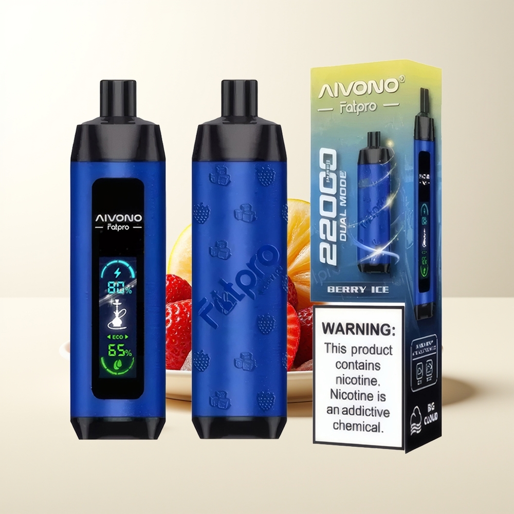 Serbia Wholesale Aivono Aim Fatpro 22000 Pufova Jagoda Led 0% 28ml 600mAh 0.6 ohm Dual Modes