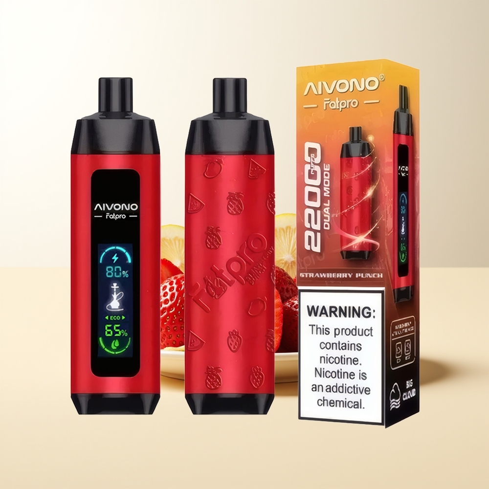 Serbia Wholesale Aivono Aim Fatpro 22000 Pufova Jagoda Punč 28ml 5% Nikotina 600mAh Punjenje Dual Modovi