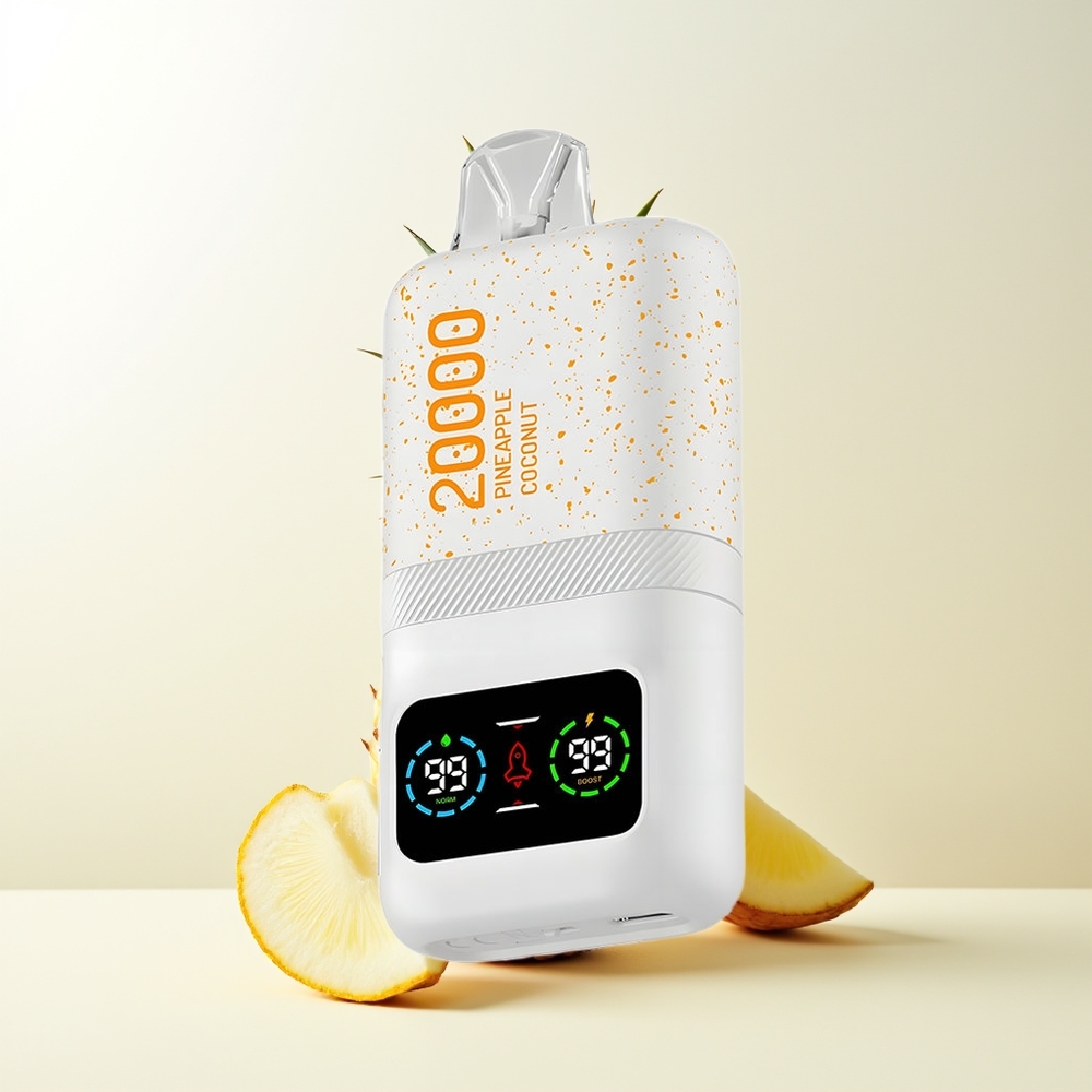 Serbia Wholesale Aivono Aim Magic 20000 Puffs Ananas Kokos Dual Mesh Coils LCD Display Type-C Rechargeable