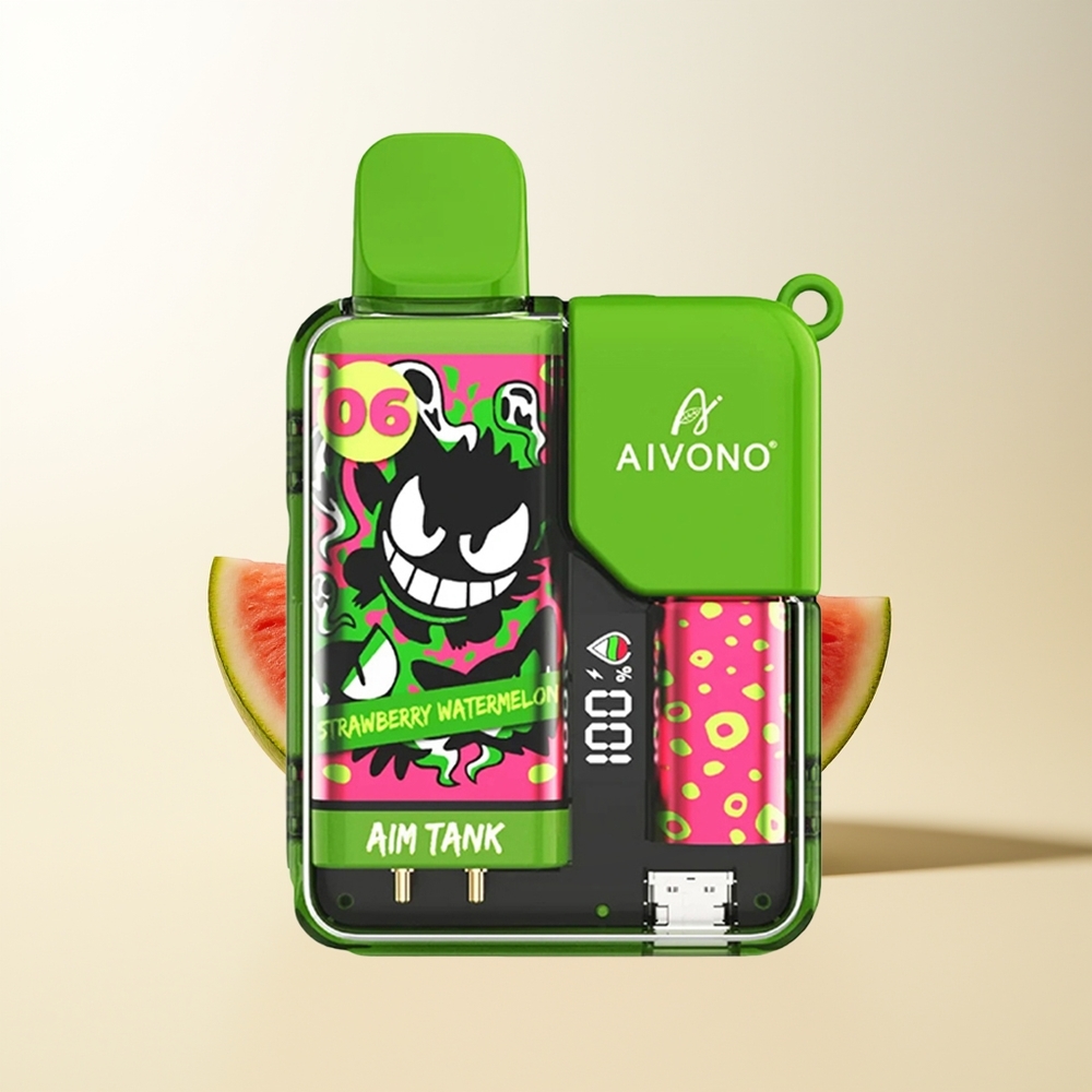 Serbia Wholesale Aivono Aim-TANK 9500 Puffs Jagoda Lubenica 18ml 650mAh LCD 1.2ohm Mesh
