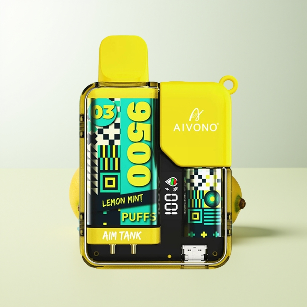 Serbia Wholesale Aivono Aim-TANK 9500 Pusti Limun Nana 18ml 650mAh LCD 1.2ohm Mesh