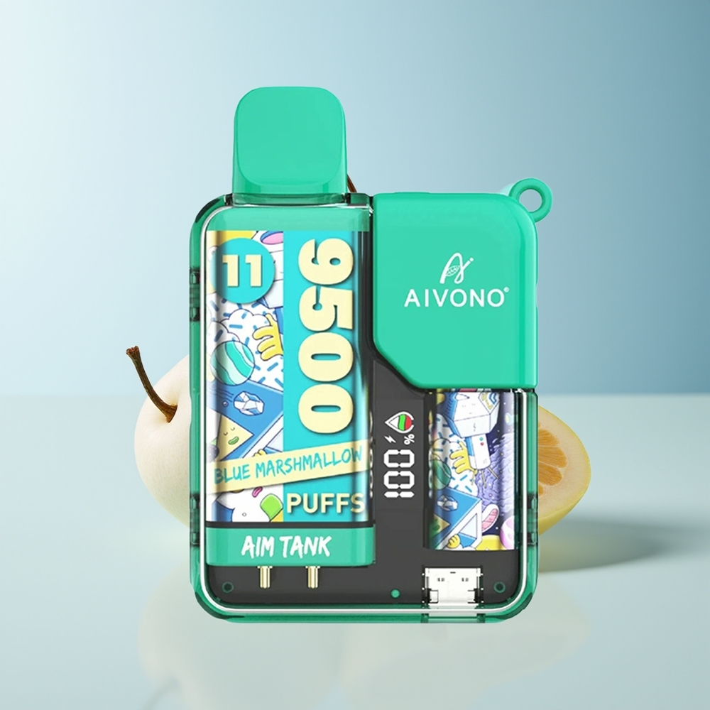 Serbia Wholesale Aivono Aim Tank 9500 Pusti Plavi Marshmallow 18ml 650mAh LCD 1.2ohm Mesh Coil