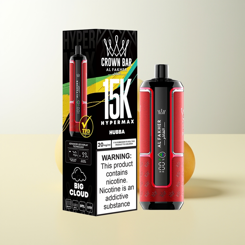 Serbia Wholesale Al Fakher Crown Bar 15K Хипермакс ДТЛ 6mg/ml Тип-C Преносиви Вапе