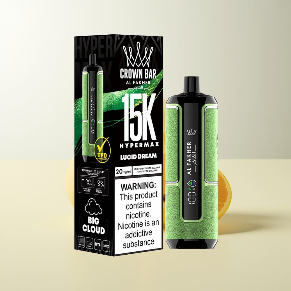 Serbia Wholesale Al Fakher Crown Bar 15K Hypermax Kit Lucidna Sanja