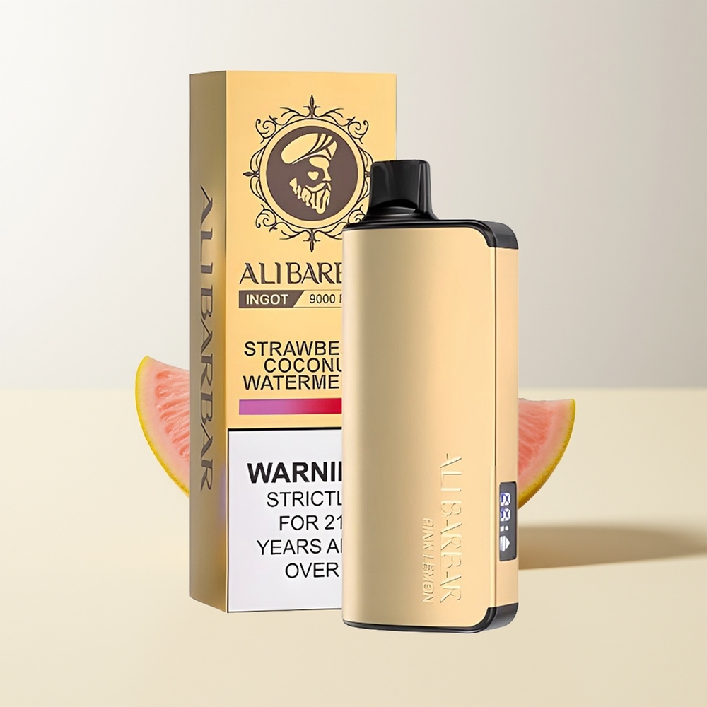 Serbia Wholesale Alibarbar Ingot 9000 Puffs Roze Limun LED Display 22ml 2350mah 1.2 Ohm