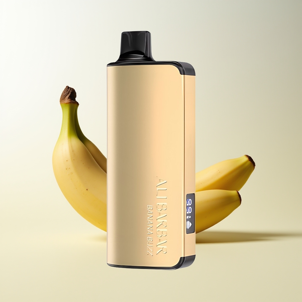 Serbia Wholesale Alibarbar Ingot 9000 Pufova Banana Uzbuđenje 22ml 2350mah LED Display