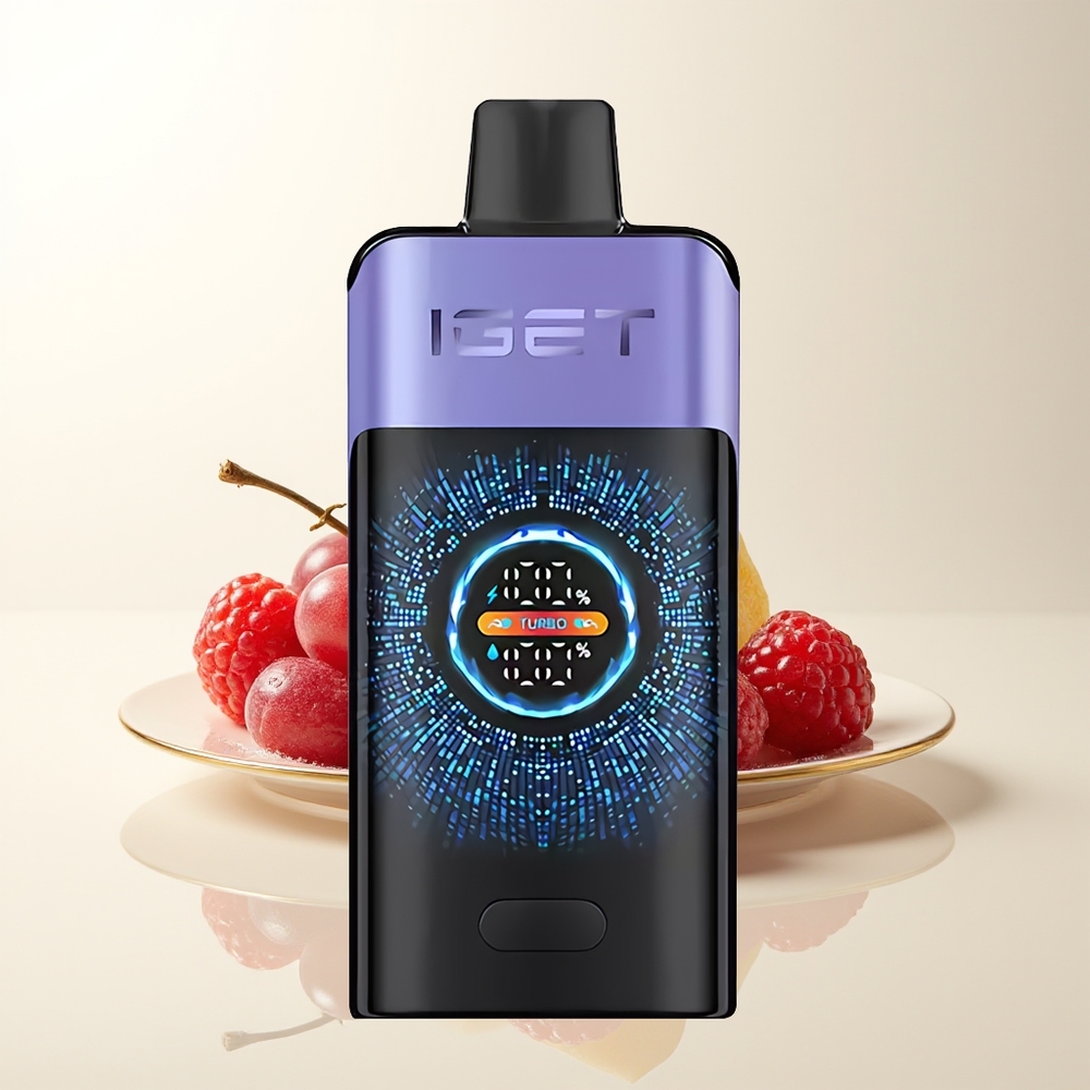 Serbia Wholesale IGET ONE 12000 Puffs Malina Grožđe Led Dual Mesh Ekran