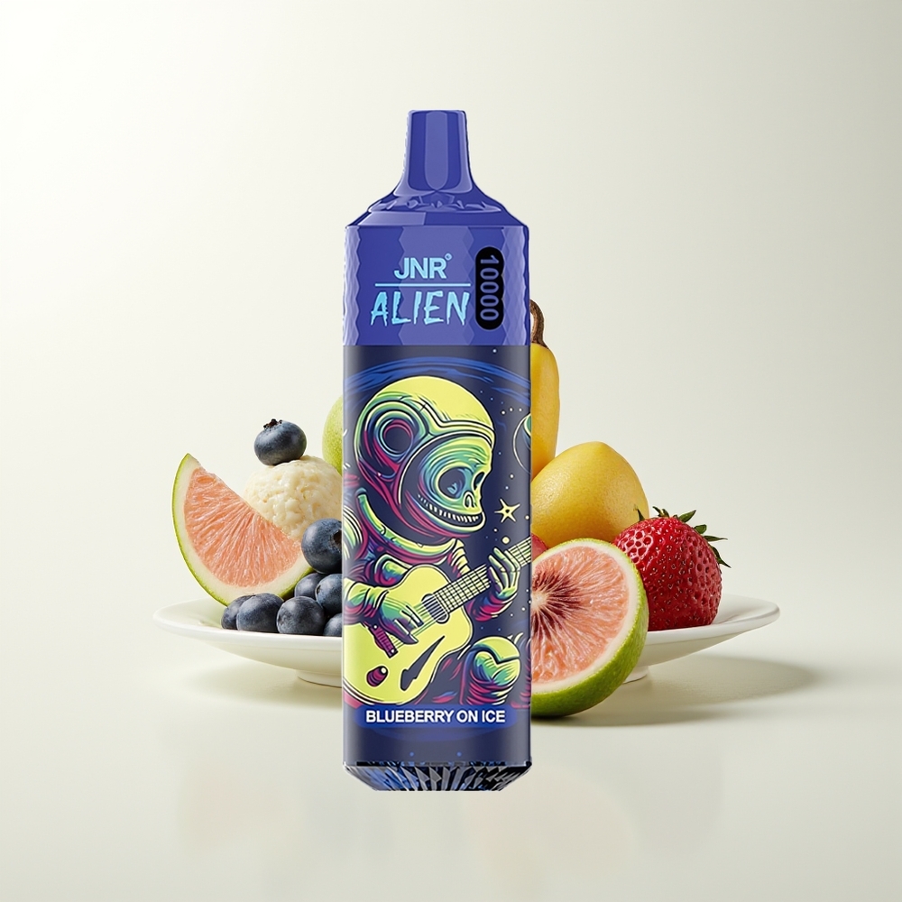 Serbia Wholesale JNR Alien 10000 Puffs Borovnica na ledu sa RGB osvetljenjem i Type-C punjenjem