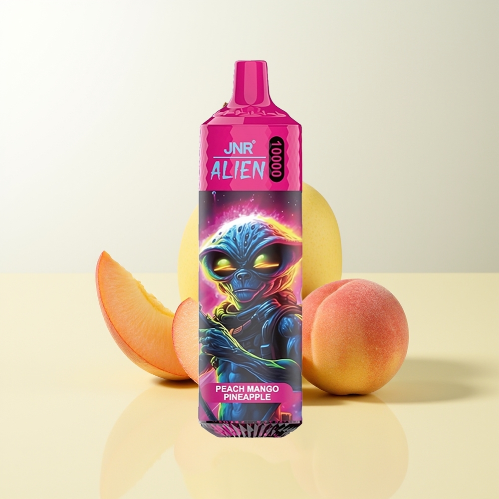 Serbia Wholesale JNR Alien 10000 Puffs Breskva Mango Ananas 850mAh 1.2 Ohm Mesh RGB