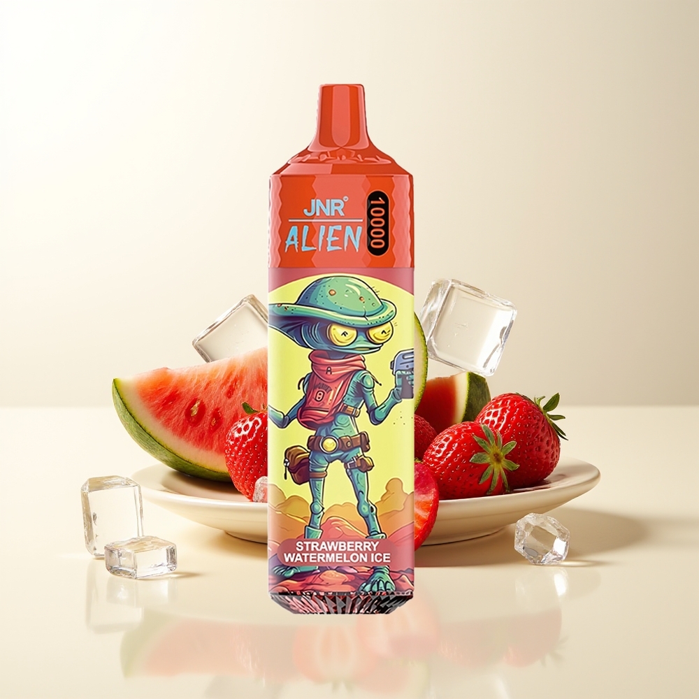 Serbia Wholesale JNR Alien 10000 Puffs Jagoda Lubenica Led 850mAh 1.2 Ohm Mesh 20ml Type-C RGB