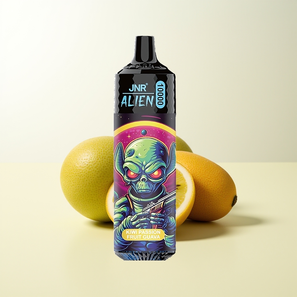 Serbia Wholesale JNR Alien 10000 Puffs Kiwi Passion Fruit Guava 850mAh LED RGB Type-C