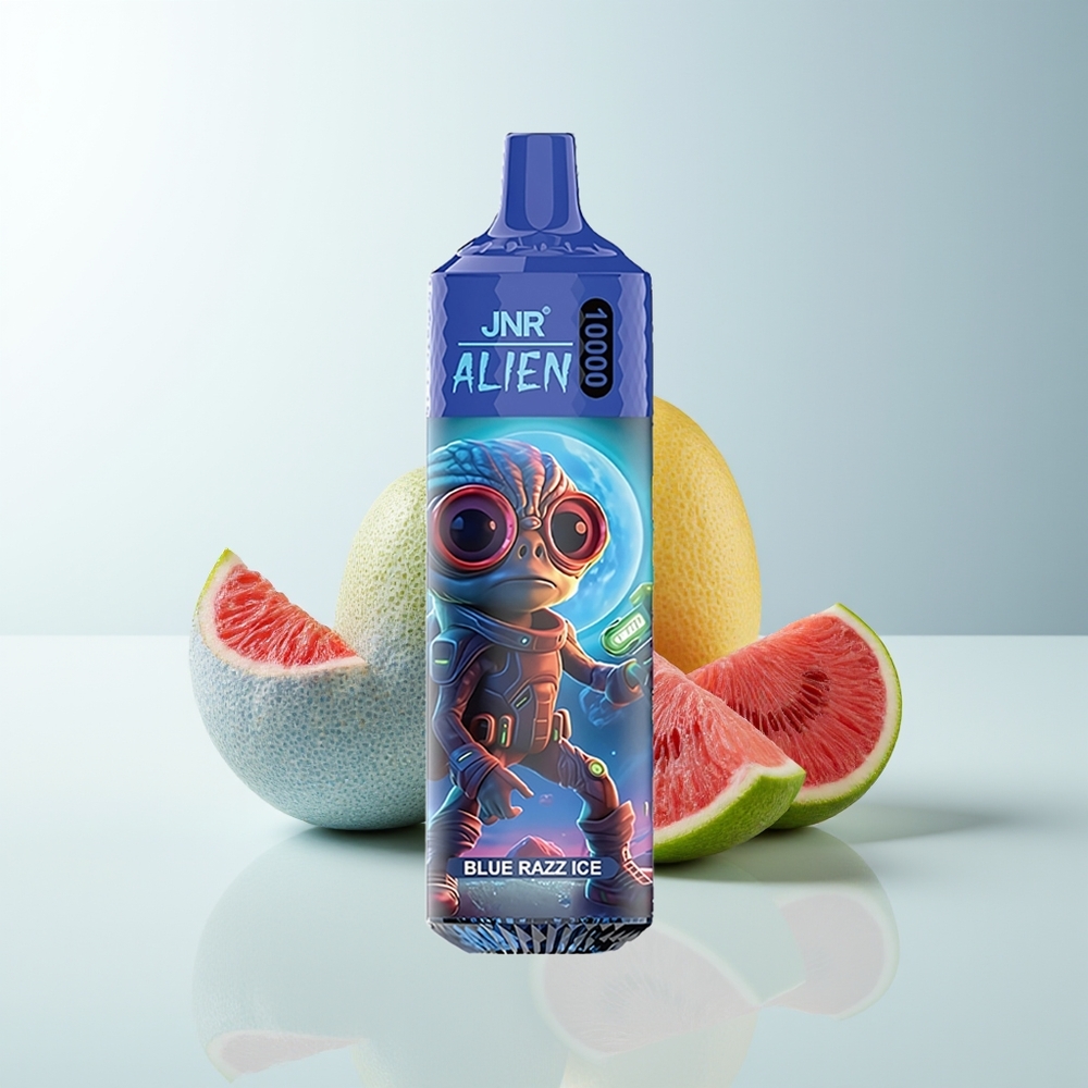 Serbia Wholesale JNR Alien 10000 Puffs Plava Malina Led Režim Brzo Punjenje Tip-C