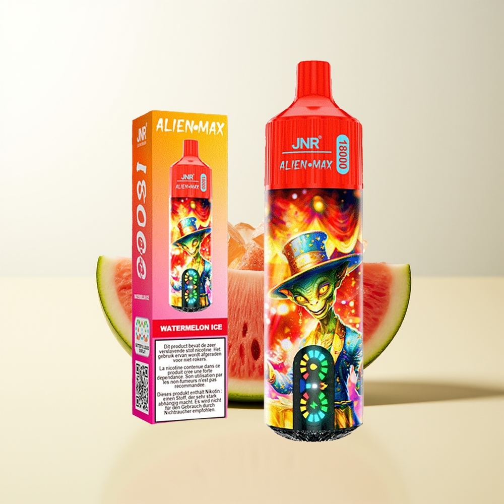 Serbia Wholesale JNR Alien Max 18000 Puffs Dual Mesh Dual Core Ledenjik od Lubenice Tip-C Brzo Punjenje 850mAh 28ml