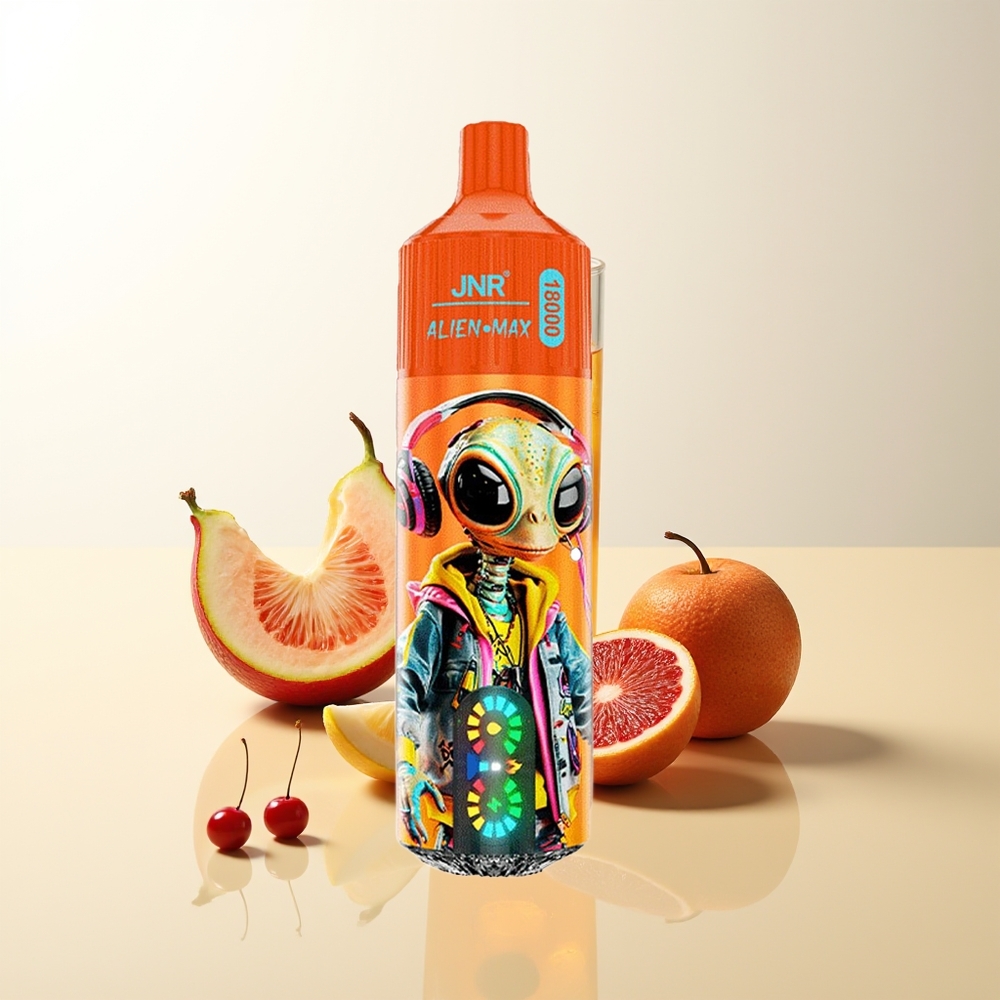 Serbia Wholesale JNR Alien Max 18000 Puffs Gazirana Trešnja Kola Dual Mesh Coil Type-C Quick Charge LED Display
