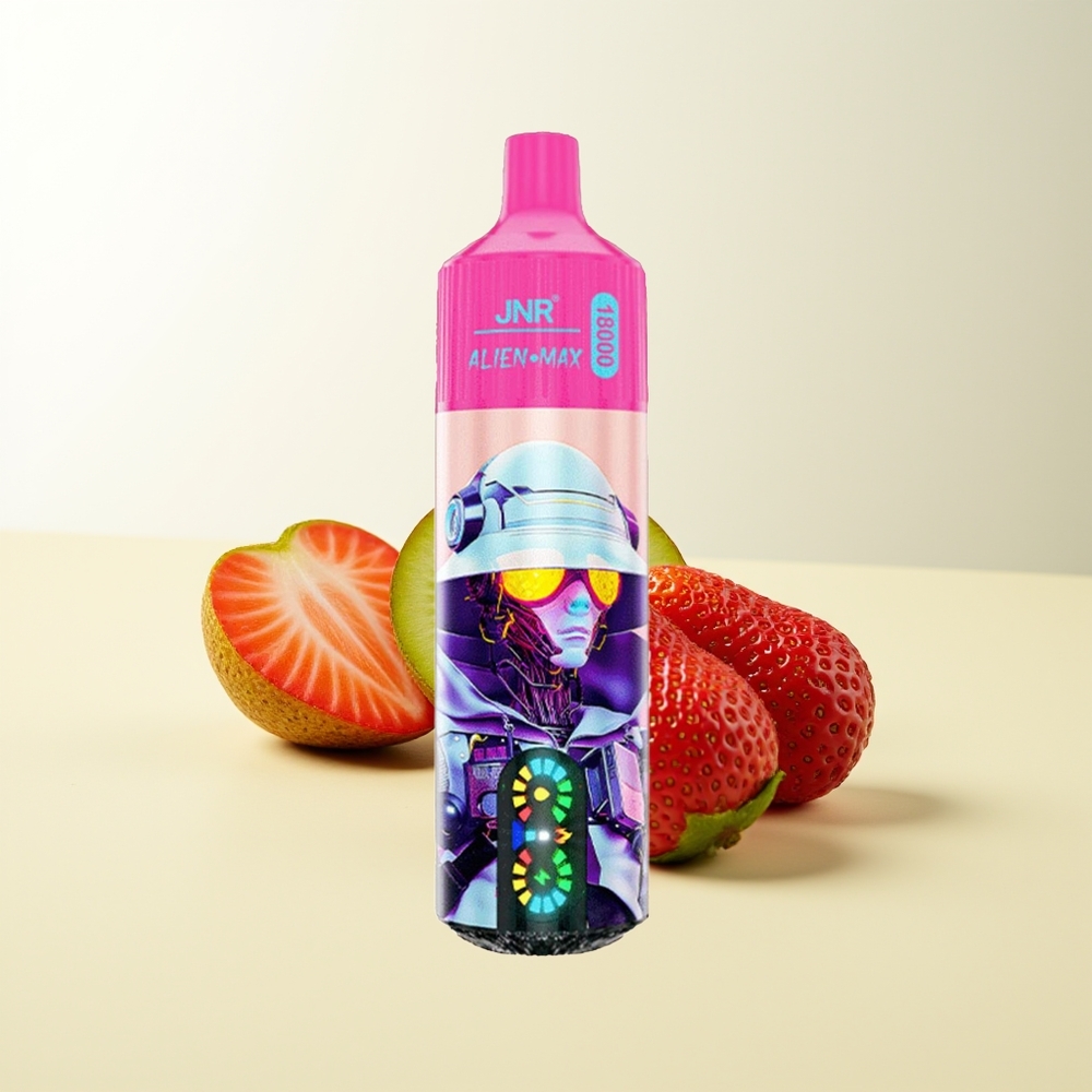 Serbia Wholesale JNR Alien Max 18000 Puffs Jagoda Kivi Dual Mesh Coil Type-C Quick Charge LED Display