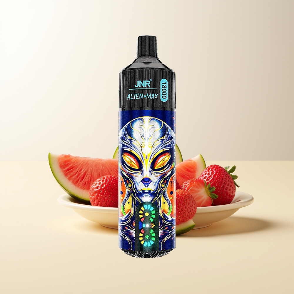 Serbia Wholesale JNR Alien Max 18000 Puffs Jagoda Lubenica Žvakaća Guma Dual Mesh Coil LED Display Type-C 28ml