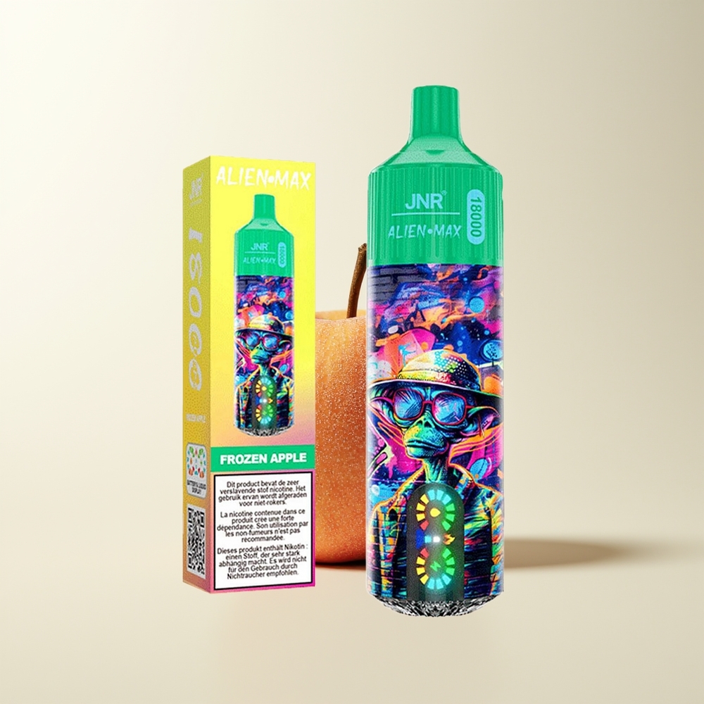 Serbia Wholesale JNR Alien Max 18000 Puffs Smrznuta Jabuka Dual Mesh Coil 28ml E-liquid 850mAh Type-C