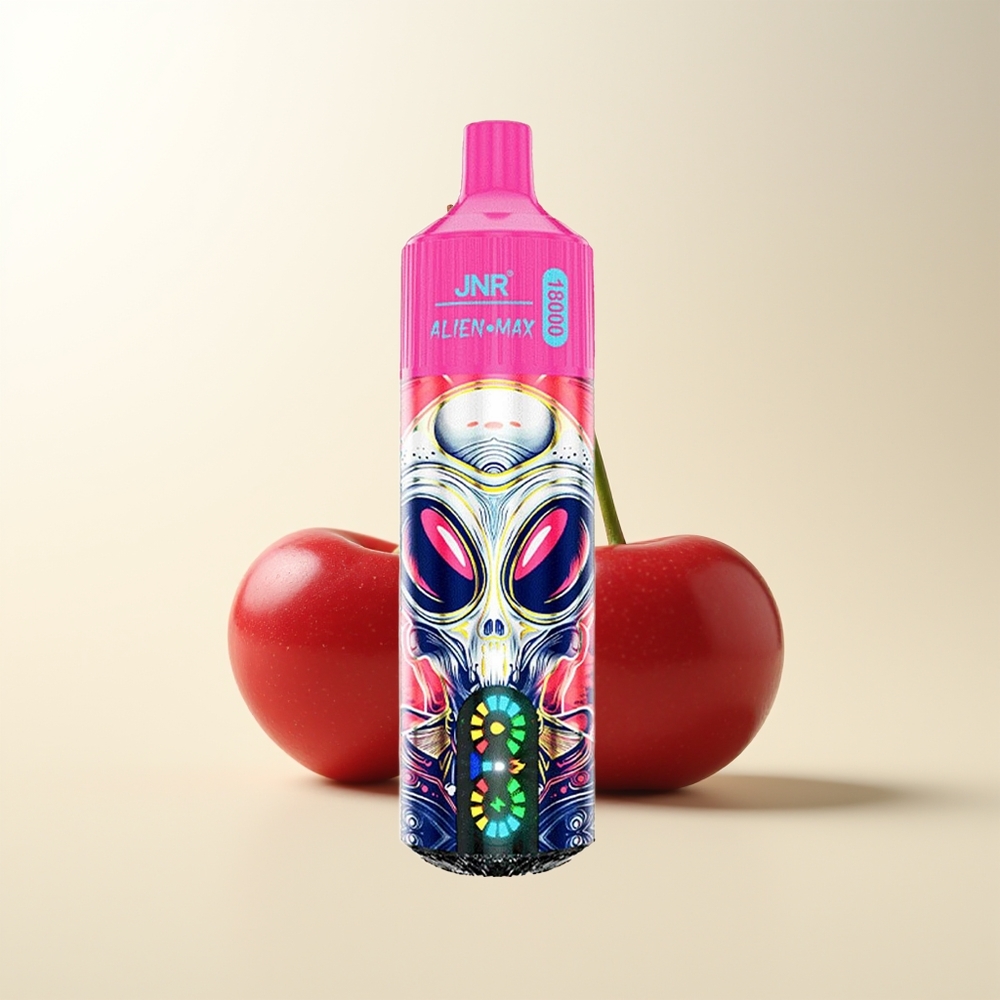 Serbia Wholesale JNR Alien Max 18000 Puffs Trešnja Bobica Dual Mesh Coil Smart LED Display Type-C Quick Charge 28ml E-liquid