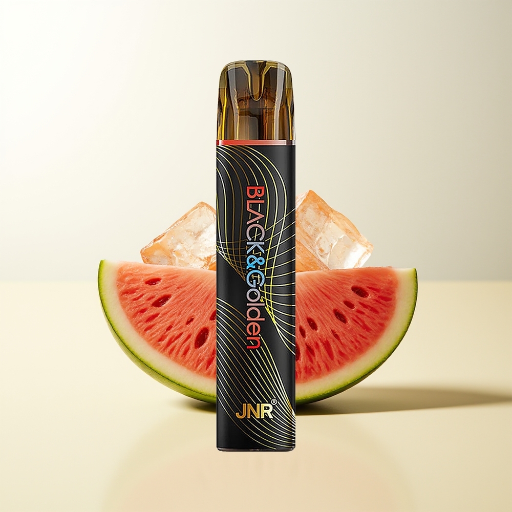 Serbia Wholesale JNR Black&Golden 800 Puffs Lubenica Led 550mAh 2ml 2% Nicotine TPD