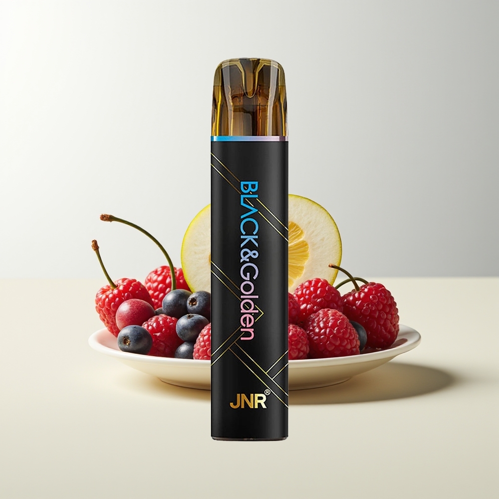 Serbia Wholesale JNR Black&Golden 800 Puffs Plava Malina Trešnja 550mAh 2ml 2% Nikotina TPD