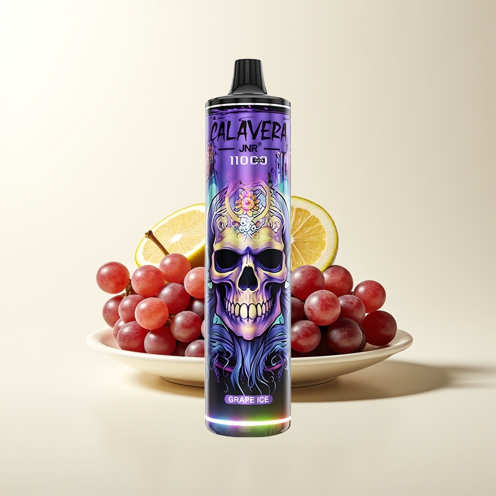 Serbia Wholesale JNR Calavera 11000 Puffs Grožđe Led 850mAh Type-C 21ml 1.0ohm Mesh 0%/2%/5%