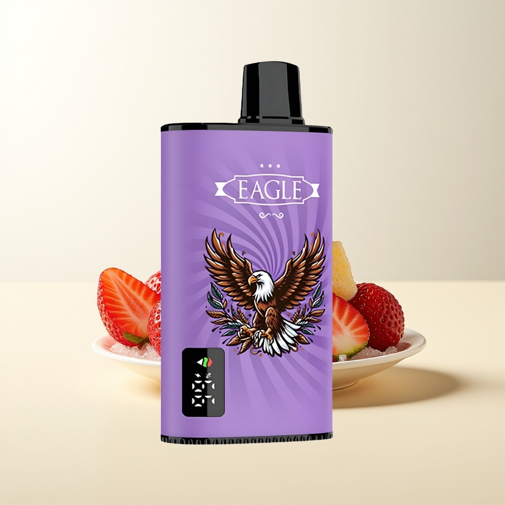 Serbia Wholesale JNR EAGLE Smart 23000 Puffs Digital Screen Adjustable Airflow Jagoda Led 1.0ohm Mesh Coil Type-C 25ml 2%