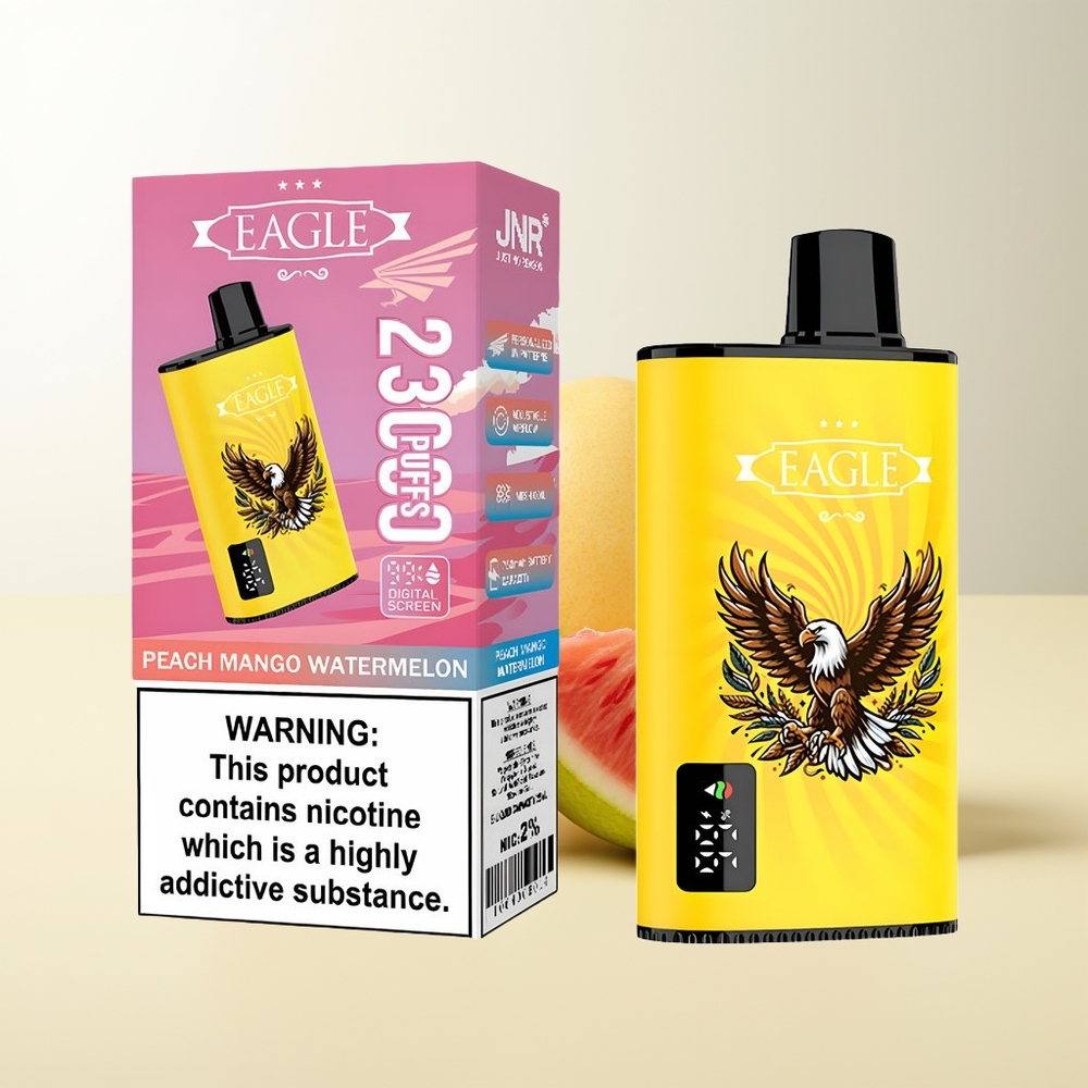 Serbia Wholesale JNR EAGLE Smart 23000 Pufova Breskva Mango Lubenica sa Digitalnim Ekranom 1.0ohm Mesh