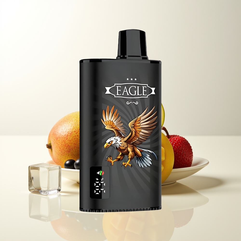 Serbia Wholesale JNR EAGLE Smart 23000 Pufova Crna Ribizla Mango Led 1.0ohm Mesh Coil Digital Screen Type-C Charging Port