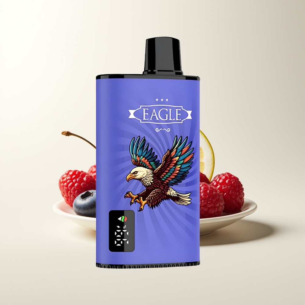Serbia Wholesale JNR EAGLE Smart 23000 Pufova Digitalni Ekran 1.0ohm Mesh Coil Podesivi Protok Vazduha 750mAh Baterija Type-C Punjenje 25ml Tekućina Borovnica Malina Trešnja