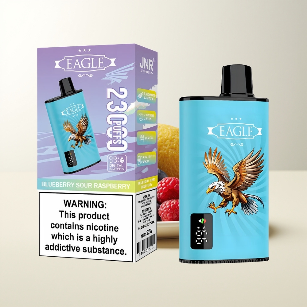 Serbia Wholesale JNR EAGLE Smart 23000 Pufova Digitalni Ekran 1.0ohm Mesh Coil Podesivi Protok Vazduha Borovnica-Kisela Malina