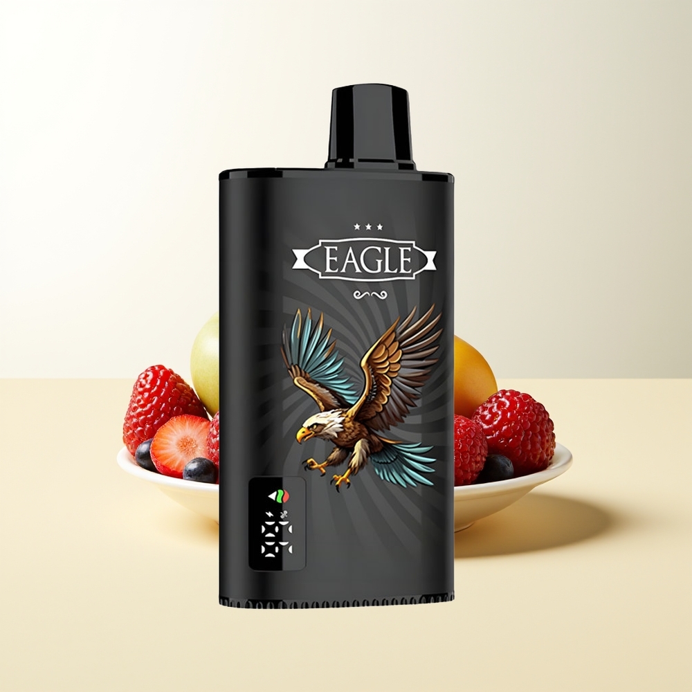 Serbia Wholesale JNR EAGLE Smart 23000 Pufova Mešano Bobice sa Digitalnim Ekranom 1.0ohm Mesh Coil Podesivim Protokom Vazduha 750mAh Baterija