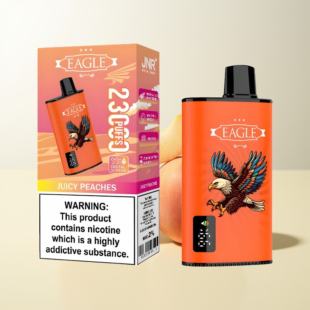 Serbia Wholesale JNR EAGLE Smart 23000 Pufova Sočne Breskve Digitalni Ekran 1.0ohm Mesh Coil Podesivi Protok Vazduha