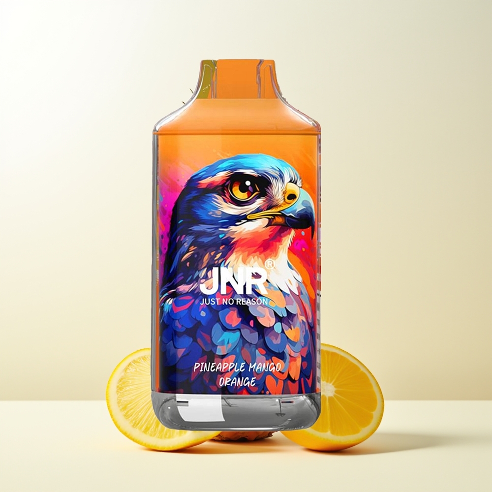 Serbia Wholesale JNR Falcon 16000 Puffs Ananas Mango Narandža Dual Mesh Coil 850mAh Type C Smart LED Display 0% 2%