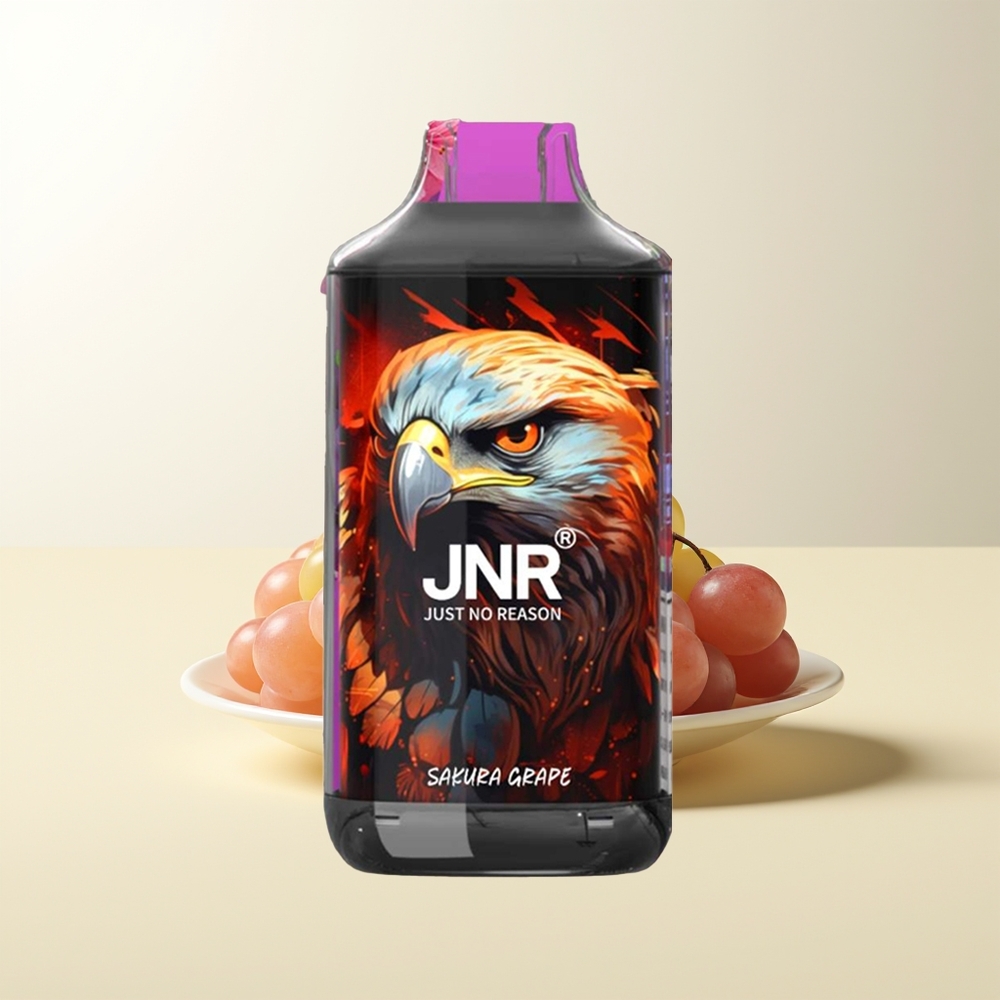 Serbia Wholesale JNR Falcon 16000 Puffs Sakura Grožđe Dual Mesh Coil 850mAh Type C LED Display 0% 2%