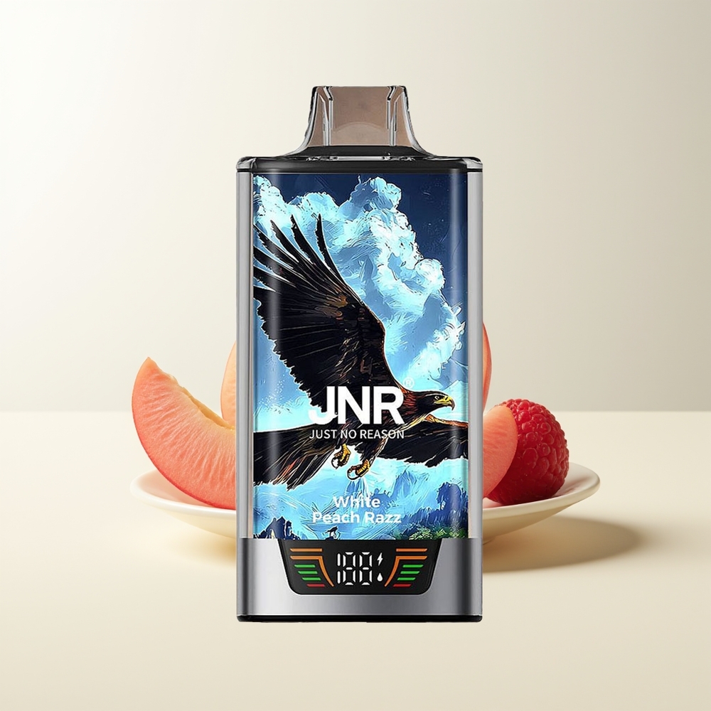 Serbia Wholesale JNR Falcon Pro 28000 Puffs Beli Breskva Malina Dual Mesh Coil Smart Display USB Type-C