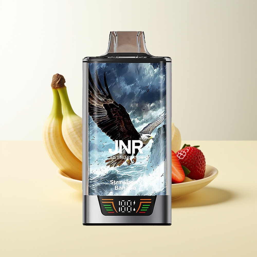 Serbia Wholesale JNR Falcon Pro 28000 Puffs Jagoda Banana 30ml 950mAh 5% Nikotin Dual Mesh Coil USB Type-C Smart Display MTL