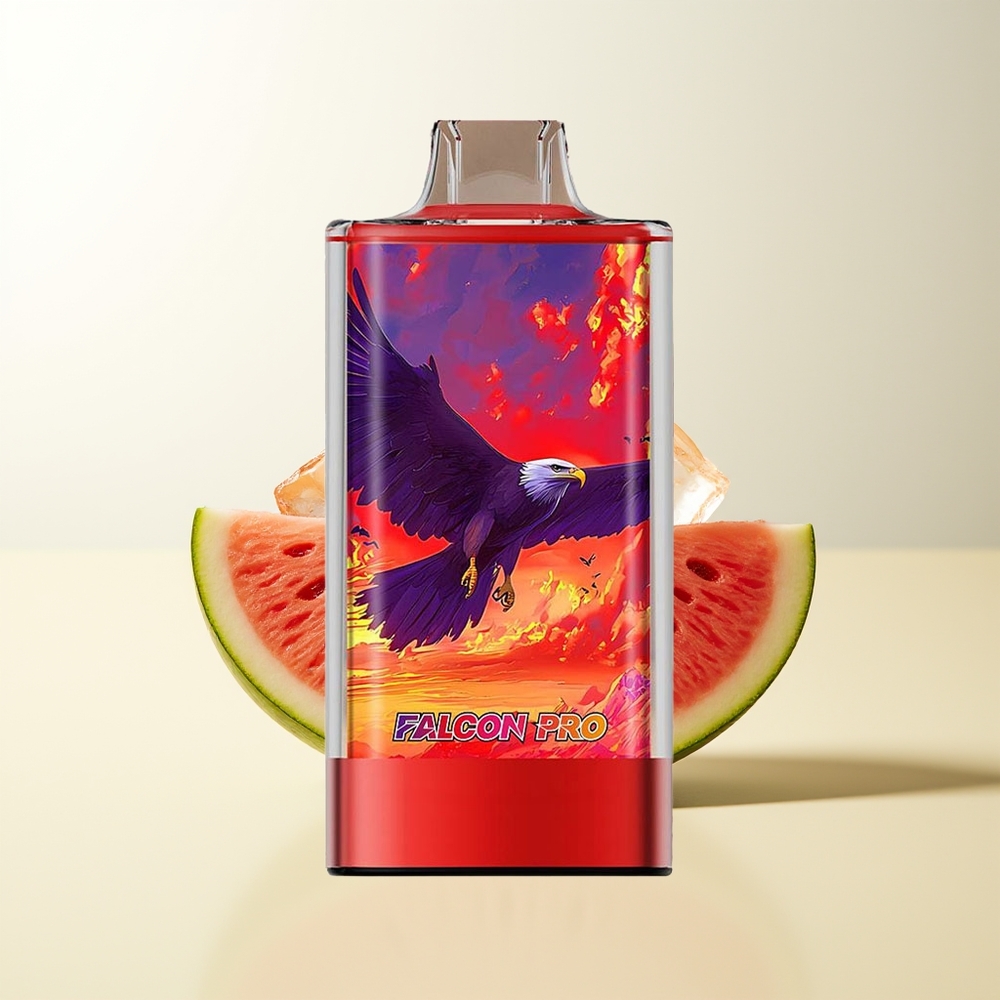 Serbia Wholesale JNR Falcon Pro 28000 Puffs Ledenjena Dinja 30ml 5% Nicotine Smart Display Dual Mesh Coil USB Type-C