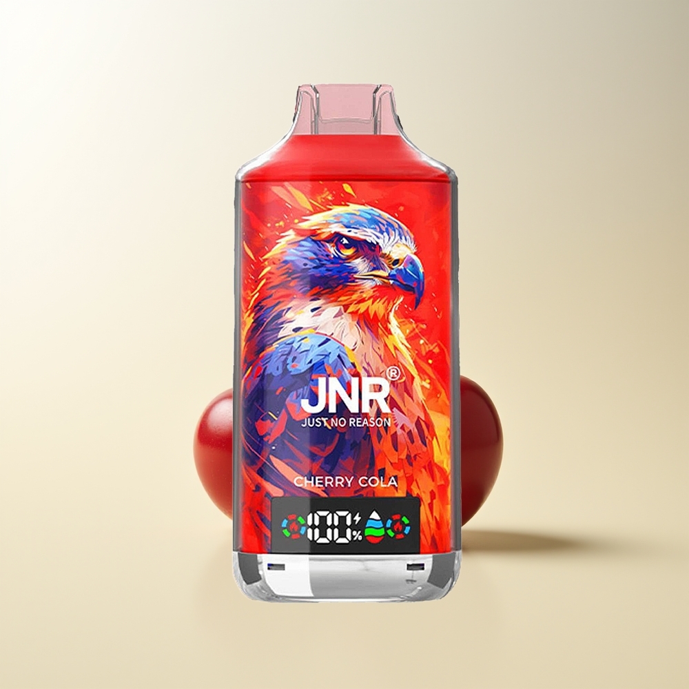 Serbia Wholesale JNR Falcon X 18000 Puffs Trešnja Dual Mesh Coil Digital Display Type-C 750mAh 24ml 0%2%5%