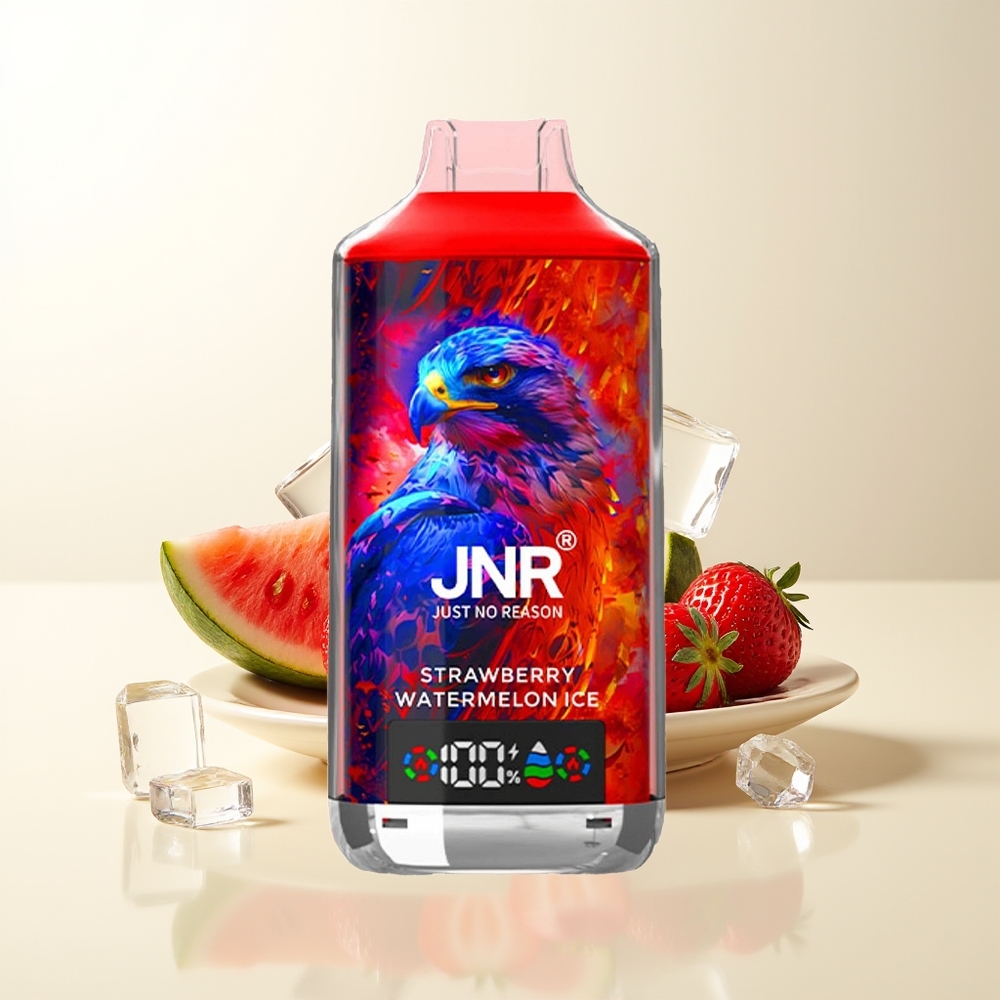 Serbia Wholesale JNR Falcon X 18000 Pufova Jagoda Lubenica Led 750mAh 24ml Dual Mesh Coil Digital Display Type-C 0% 2% 5%